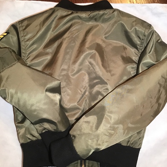 Urban republic girls collection patchwork army green jacket size 6X - Picture 5 of 8